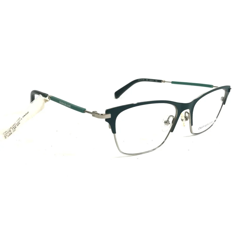 Calvin Klein Jeans Eyeglasses Frame CKJ18105 305 Jade Cat Eye Full Rim 52-17-135